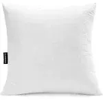 JA COMFORTS 28×28 Premium Goose Down Feather Throw Pillow Inserts(Set of 1)-5% Down Filling,High Filling Weight,250 TC Cotton Cover, Square, White