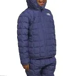 The North Face Kids' Reversible Thermoball Hooded Jacket in Cave Blue