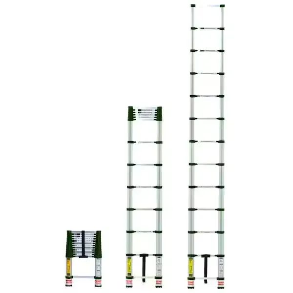 12.5 ft. Telescoping Aluminum Extension Ladder with 300 lbs. Load Capacity Type 1A Duty Rating