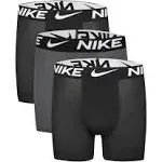 Nike Boys 8-20 3-Pack of Boxer Briefs, Black, Medium