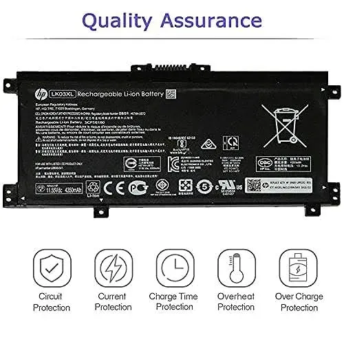 HP LK03XL Laptop Battery for HP Envy X360 Convertible 17-AE 17M-AE 17T-AE 17-BW 17M-BW 17-CE 17M-CE 17T-CE 17T-BW Envy X360 15-BP 15M-BP 15-BQ 15M-BQ 15M-CP L09281-855 916814-855 916368-541 916368-421