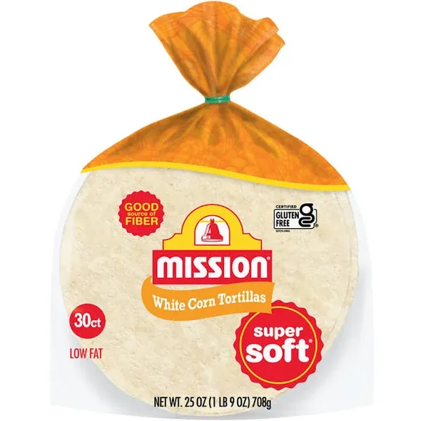 Mission White Corn Tortillas 30 Count