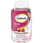 Caltrate Gummy Bites 500 mg Calcium and Vitamin D Supplement, Black Cherry, Strawberry, Orange 50 ct