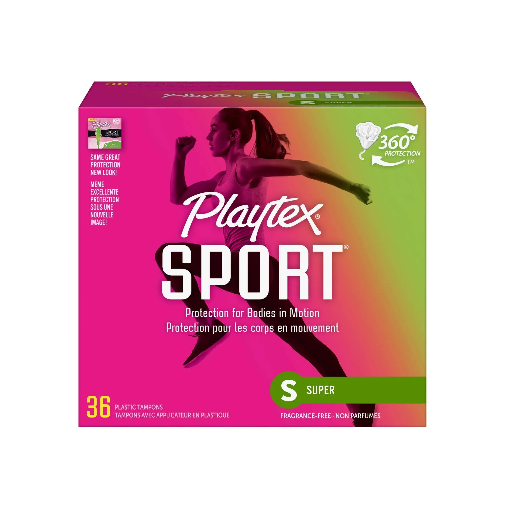 Playtex Sport Super Unscented Tampon 36ct 