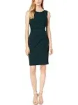 Calvin Klein Starburst Sleeveless Sheath Dress - Malachite - Size 10