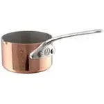 Mauviel M&#39;MINIS Copper Sauce Pan With Pouring Spout, Stainless Steel Handles, 2-In