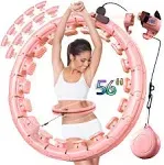 LeAnn L!fe 28/30 Knots, U1 Type Magnetic Lock Smart Weighted Hula Hoop for Adults Weight Loss, Infinity Hoop Plus size, Children Adult Home Outdoors