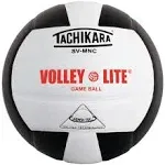 Tachikara Svmnc Volley Lite Volleyball (Black/White)