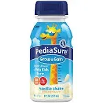 PediaSure Grow & Gain Shake, Vanilla, 8 Ounce Bottle, Ready to Use, 6 Count, #58049, #58049 PK