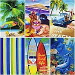 6 Pack Microfiber Beach Towels, Quick Dry Microfiber Pool Towels, Lightweight Beach Towel, Sand Proof Soft Beach Accessories, 28" x 55" 225 GSM Assorted Design for Men & Women.