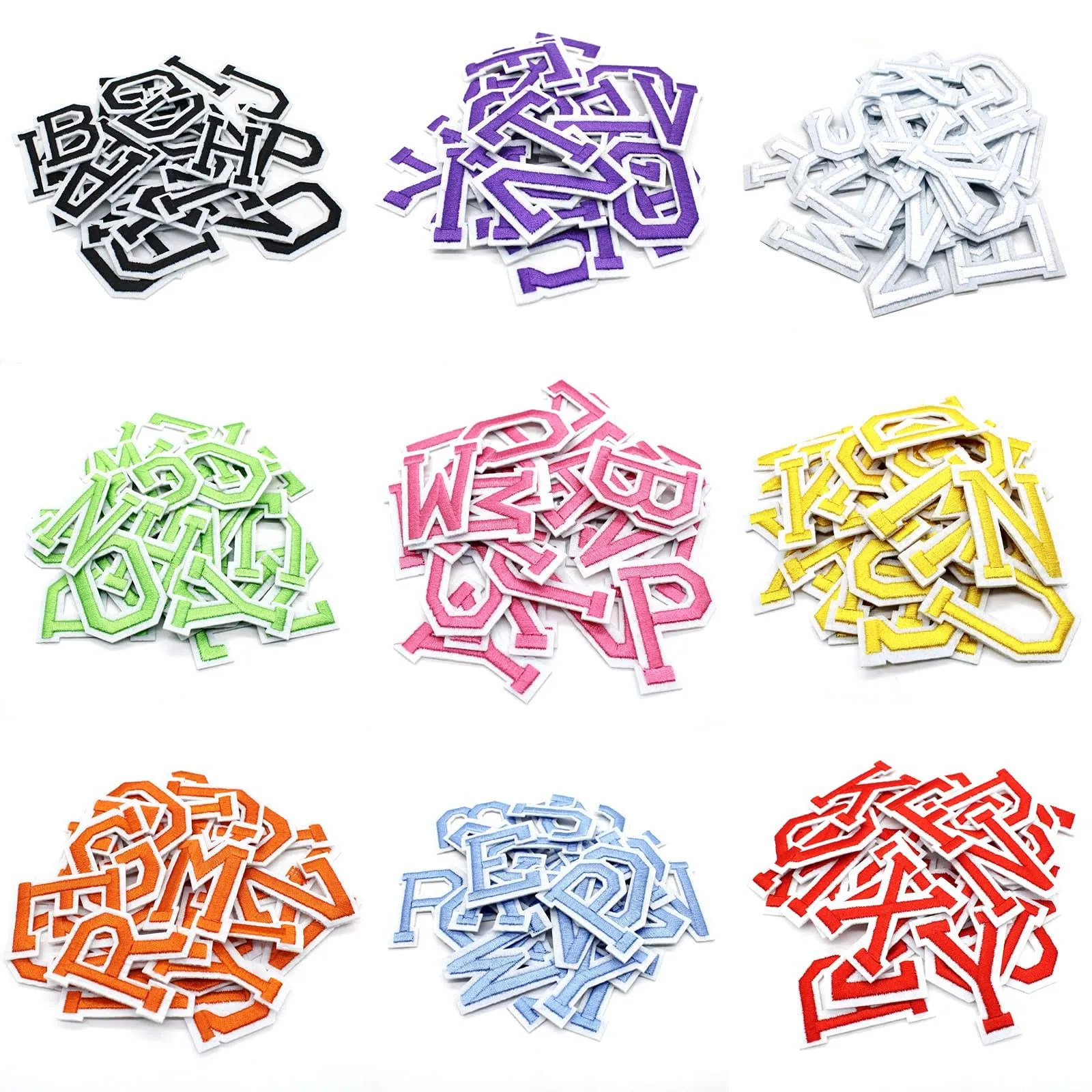 Iron on Letters for Clothing9 Set Iron on Patches for Clothing234 Pieces Lett...