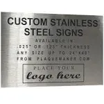 Plaquemaker Custom Laser Engraved Stainless Steel Sign (2" x 5")