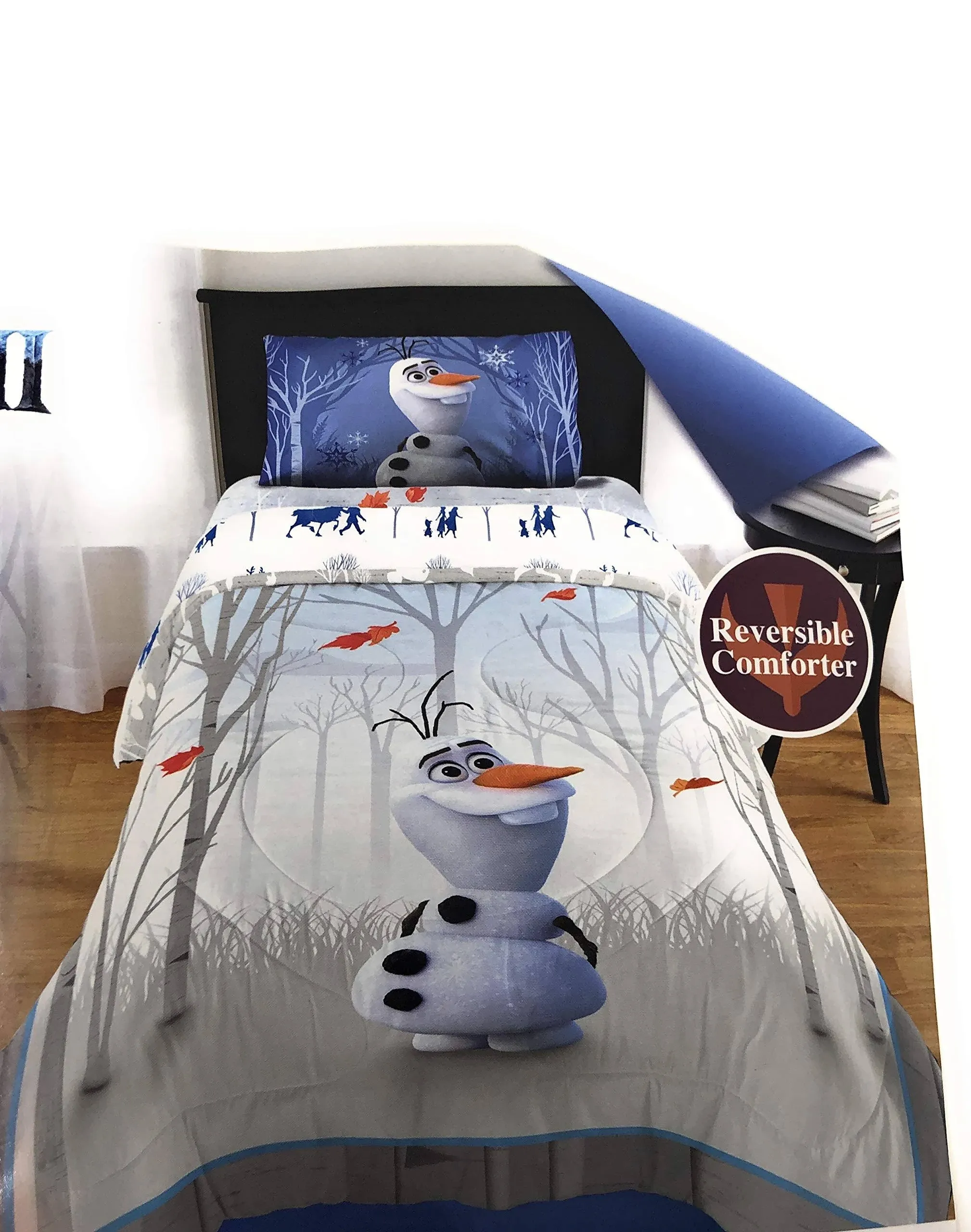 Frozen 2 Olaf 2-Piece Comforter and Sham Set Kids Bedding Twin/Full Size Twin ...