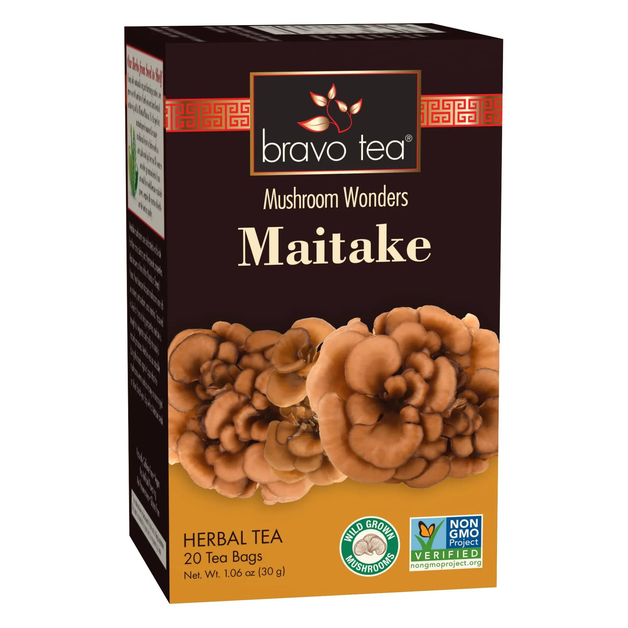 Bravo Tea  Maitake Herbal Tea - 20 Tea Bags