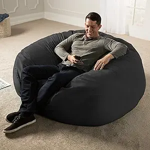 Jaxx 5' Bean Bag Chair Black