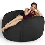 Jaxx 5' Bean Bag Chair Black