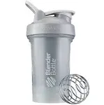 BlenderBottle Classic V2 Protein Shaker Bottle for Protein Shakes, Smoothies, Pre Workout, and Drink Mixes - Drink Mixer for Protein with Wire Whisk Mixer Ball for the Gym - 20-Ounce Ocean Blue