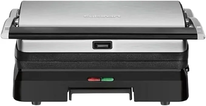 Cuisinart GR-11 Griddler 3-in-1 Grill and Panini Press, Silver