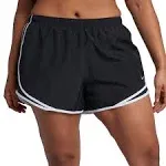 NEW NIKE [3X] Women&#039;s 3.0&#034; DRY TEMPO DRI-FIT Yoga Shorts-Black/W<wbr/>hite 847761-010