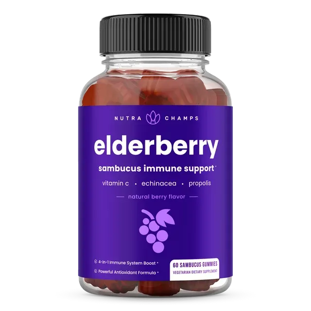 Elderberry Gummies Immune Support for kids 60 gummies 