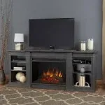 Real Flame Eliot Grand Entertainment Center Electric Fireplace, Antique Gray