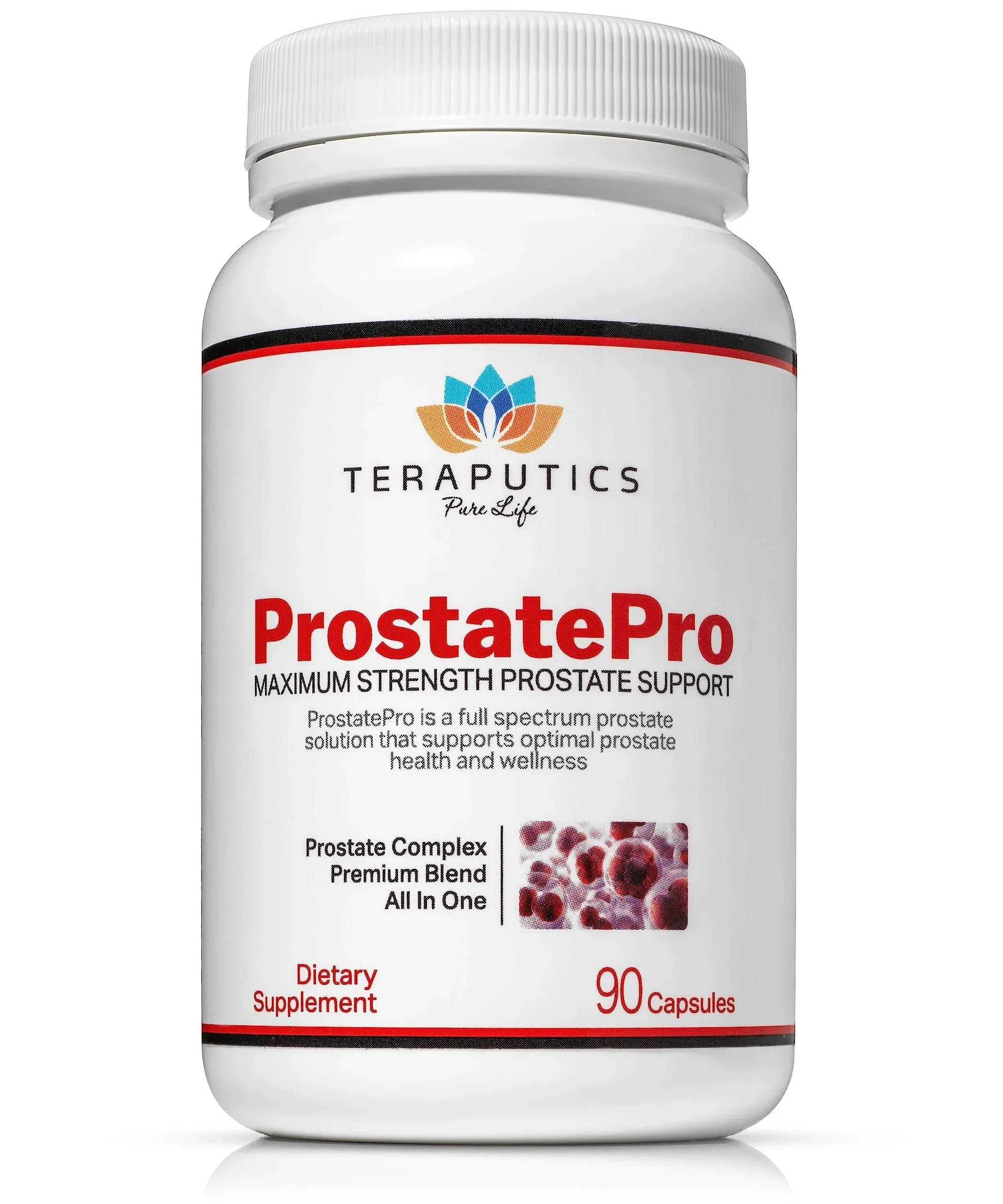 ProstatePro - 33 Herbs Saw Palmetto Prostate Health Supplements For Men | Reduce Urination | Hair Growth w/ DHT Blocker | Beta Sitosterol, Pygeum and Saw Palmetto for Men Prostate Support, 90 Capsules