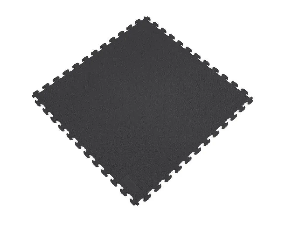 Norsk Rhino-Tec Sport Floor PVC Tiles 6 Pack - Black