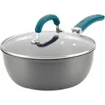 Rachael Ray 3 qt. Create Delicious Aluminum Nonstick Everything Pan - Red Shimmer