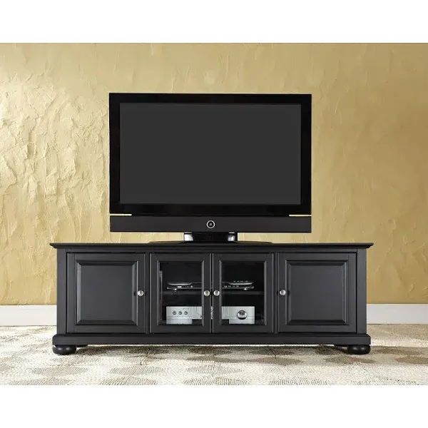 Crosley Furniture Alexandria 60-inch Low-Profile TV Stand, Vintage Mahogany