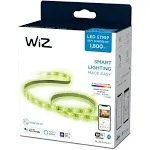 WiZ Full Color and Warm White Wi-Fi LED Light Strip 6.5FT + 6.5FT, 