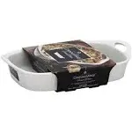 CorningWare French White 3 qt Oblong Casserole Dish with Sleeve