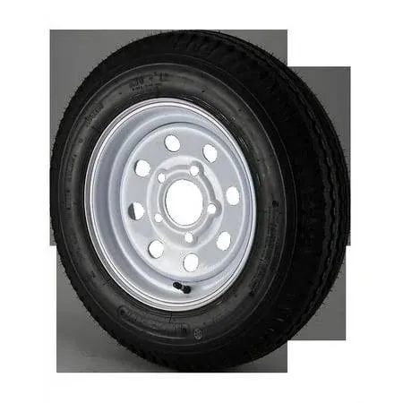 5.30X12 Loadstar Trailer Tire LRC on 5 Bolt White Mod Wheel-JG