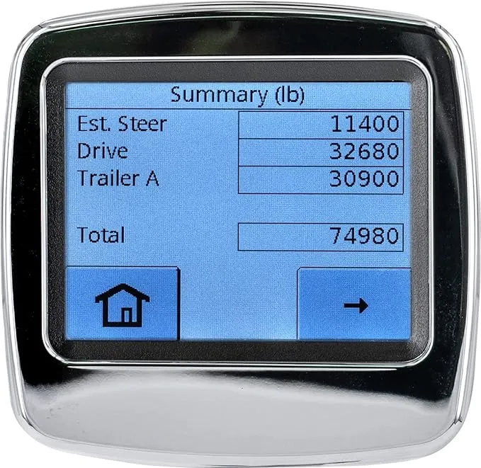 Right Weigh 202-DDG-02 Interior Digital Axle Load Scale - for Two Height Control ...