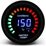 2'' 52mm Universal Car Digital & Analog LED Water Temp Temperature Gauge 40-150 Celsius Meter with 1/8npt Sensor