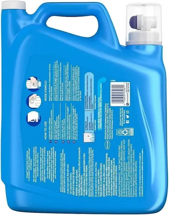 Snuggle Liquid Fabric Softener Blue Sparkle (188 fl. Ounce 235 Loads)