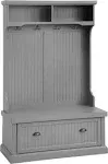 Crosley Seaside Distressed Gray Hall Tree