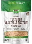 NOW Foods Textured Vegetable Protein Crumbles, Organic - 8 oz.