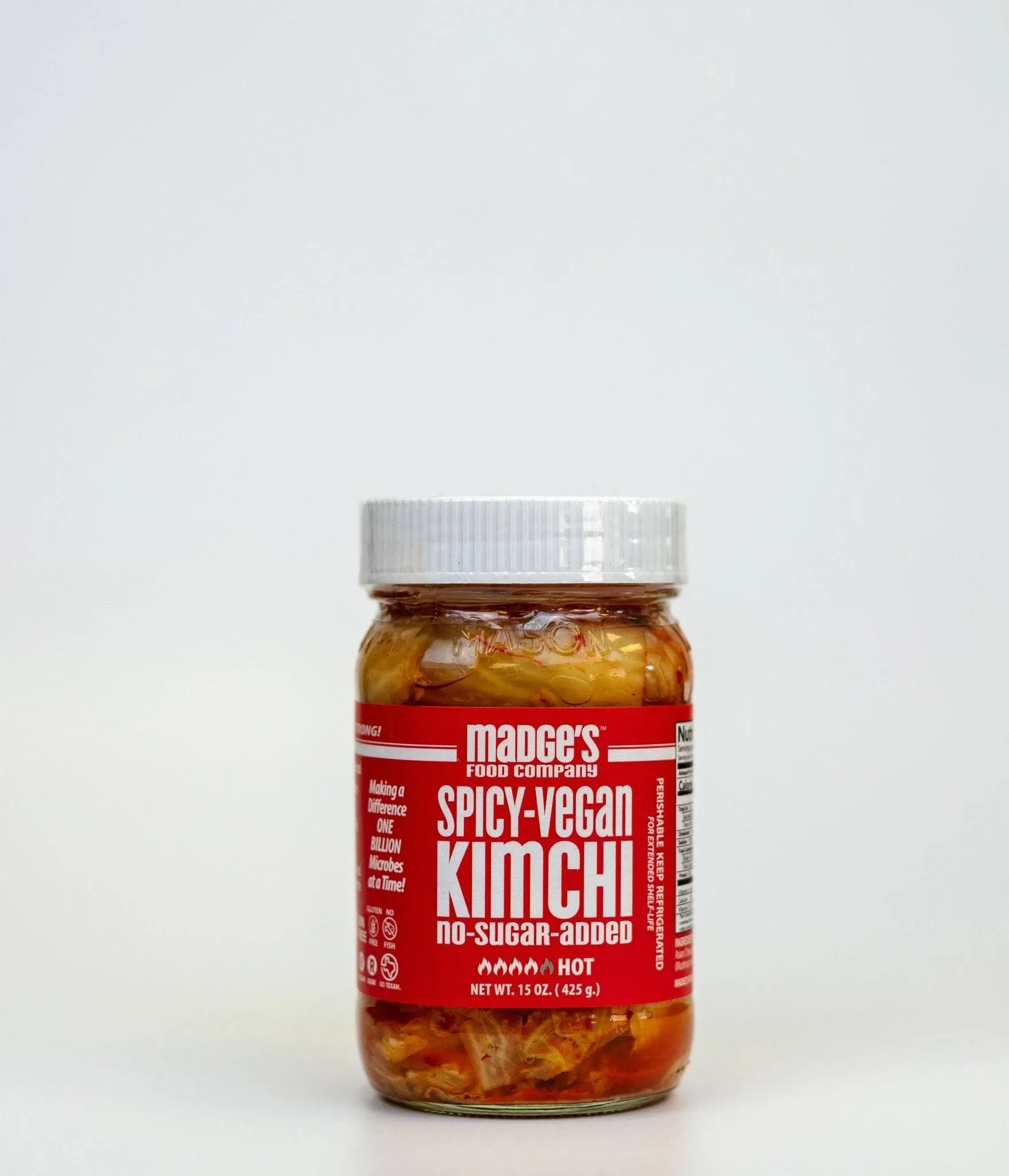 Madge's Food Spicy Vegan Kimchi - 15.0 oz