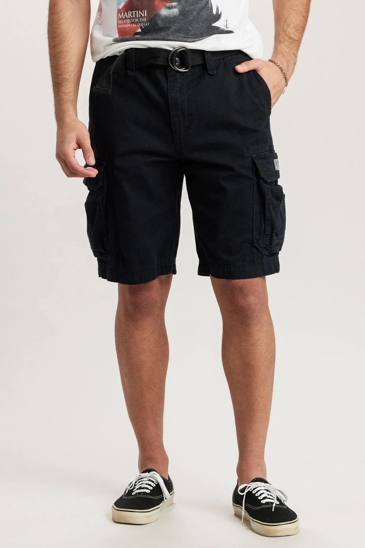 UNIONBAY Men's Survivor Belted Cargo Short-Reg and Big & Tall Sizes