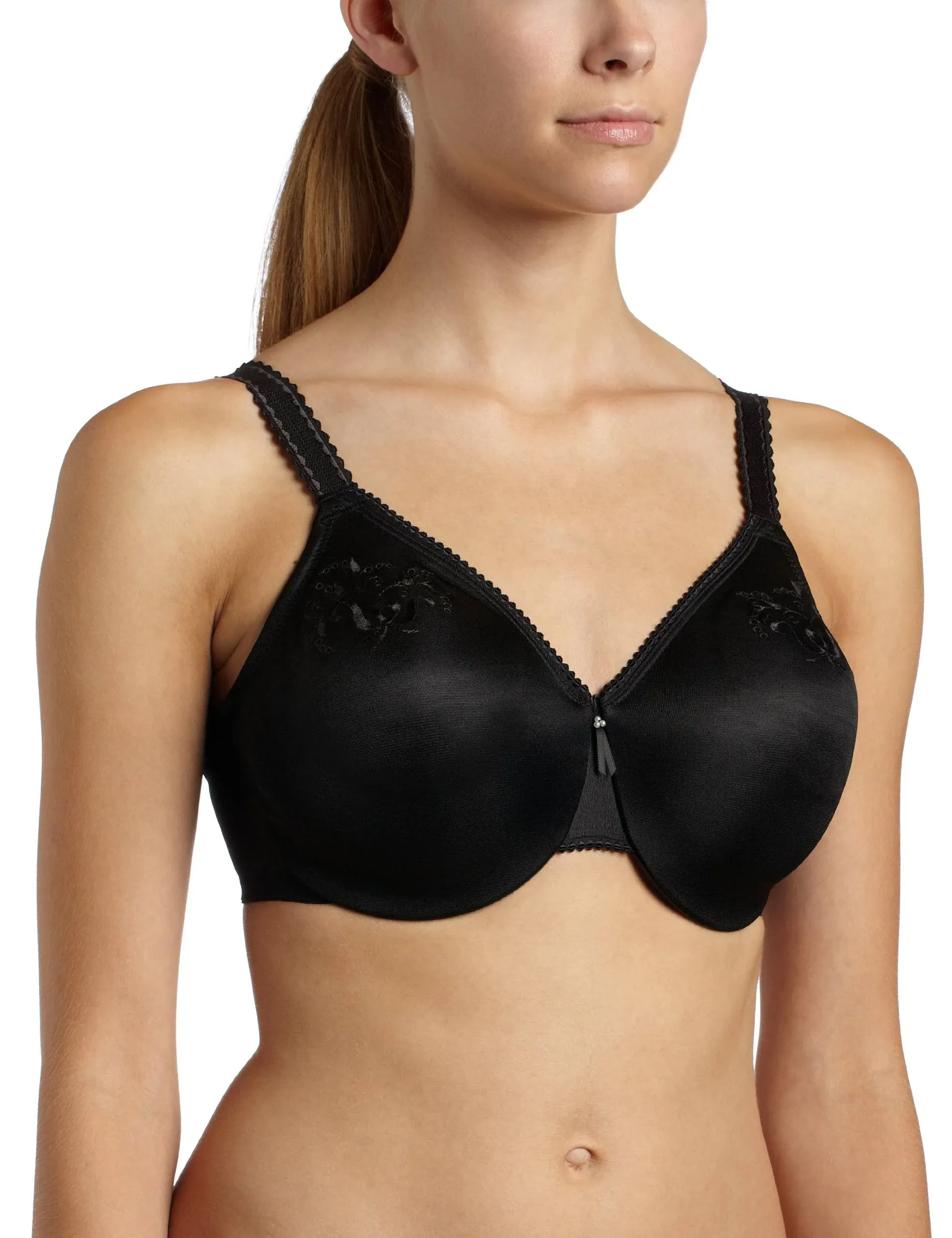 Wacoal Slimline Seamless Underwire Minimizer Bra Black 38D