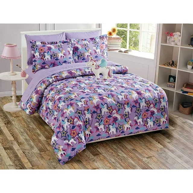 Fancy Linen Teens/Girls Comforter Set Paris Eiffel Tower Hearts Pink Grey New # Paris (Twin)