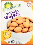 Kinnikinnick Foods, Gluten Free Vanilla Wafers, 6.3 oz (180g) -6PACK