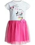 Disney Toddler Girls' Minnie Mouse Tulle Dress, Blue/Pink (4t), baby-girls