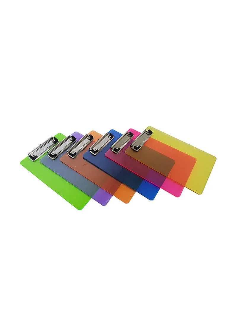 Mini Multicolored Clipboards, by Dondor (9" x 6" Inches, Multicolored)