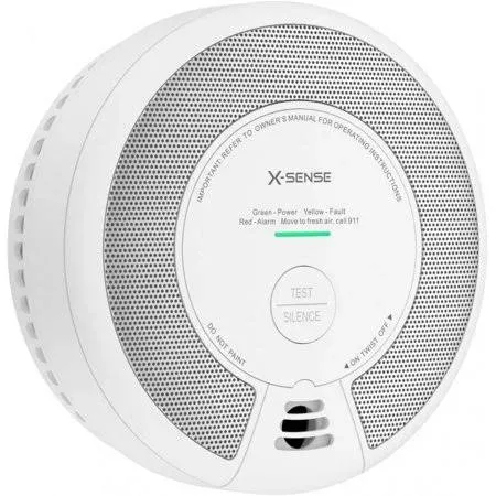 X-Sense 2-in-1 Smoke and Carbon Monoxide Detector Alarm (Not Hardwired), 10-Year Battery-Operated Dual Sensor Fire & CO Alarm, SC06, 5-Pack