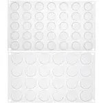 Flat Round Disc Silicone Mold Baking Tray 2 Sizes for Mini Tart Cookie Clear 