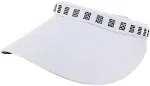 Glove It: Bling Slide On Golf Visor - White with Crystal Square