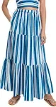 The Addison Skirt in Marina Blue Stripe