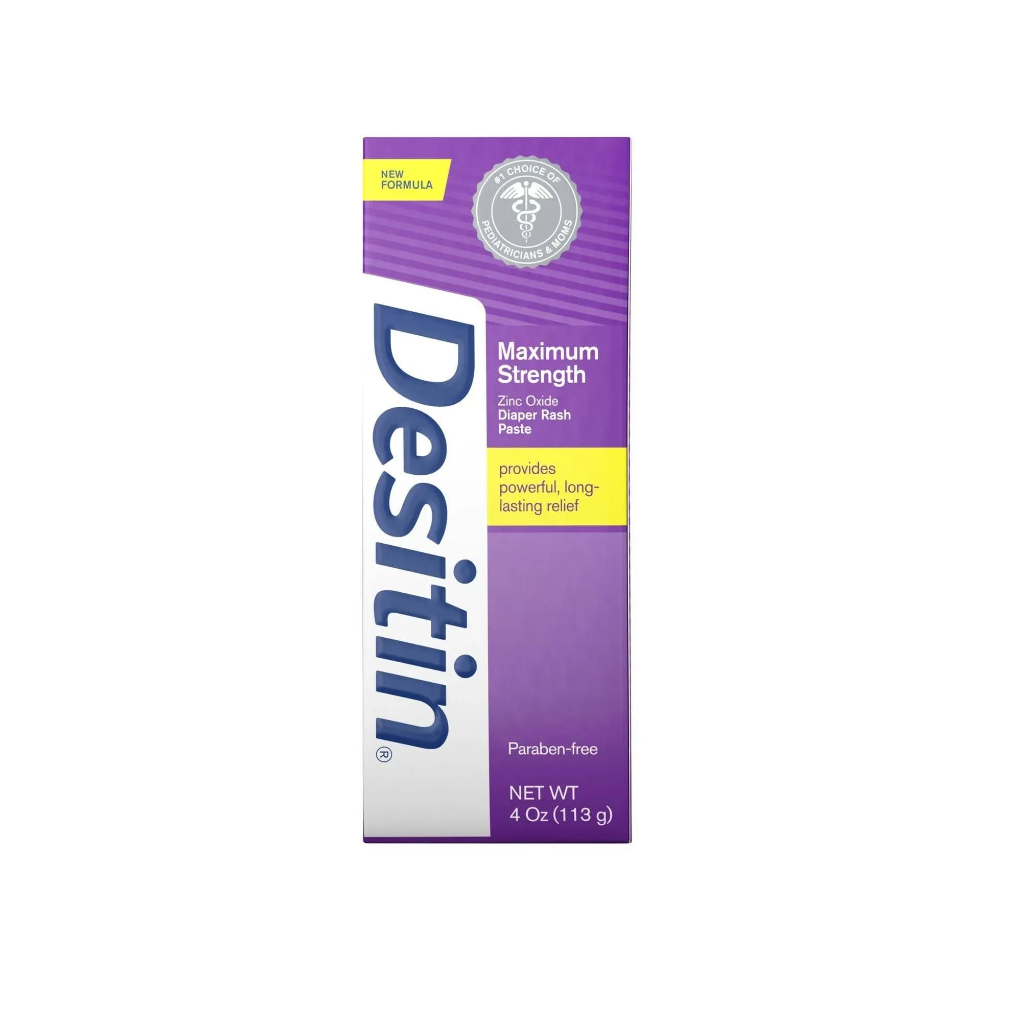 Desitin Maximum Strength Zinc Oxide Diaper Rash Paste 4.8 oz. - 3 Pack