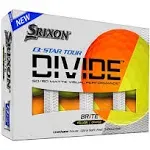 Srixon Q-Star Tour Divide Golf Balls (Brite Yellow/Orange, 2021, 12pk) NEW